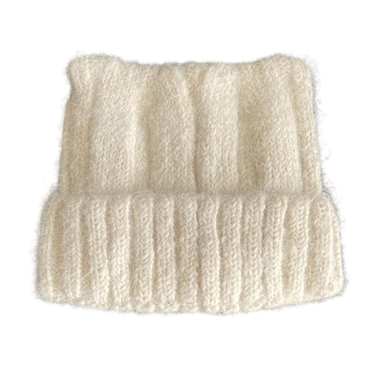 Crochet Devil Ear Hat for Women and Girl Popular 2000S Beanies Hat Soft Pullover Hat for Daily Use Outdoor Winter Headpiece