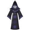 Costume Cosplay Veste da Mago Fantasy per Halloween e Spettacoli Teatrali in Materiale Poliestere