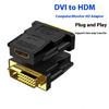 Universal Male DVI 24+1 To HDTV Converter Plugs Play 1080p High Definitions Video Output For Multiple Display Devices