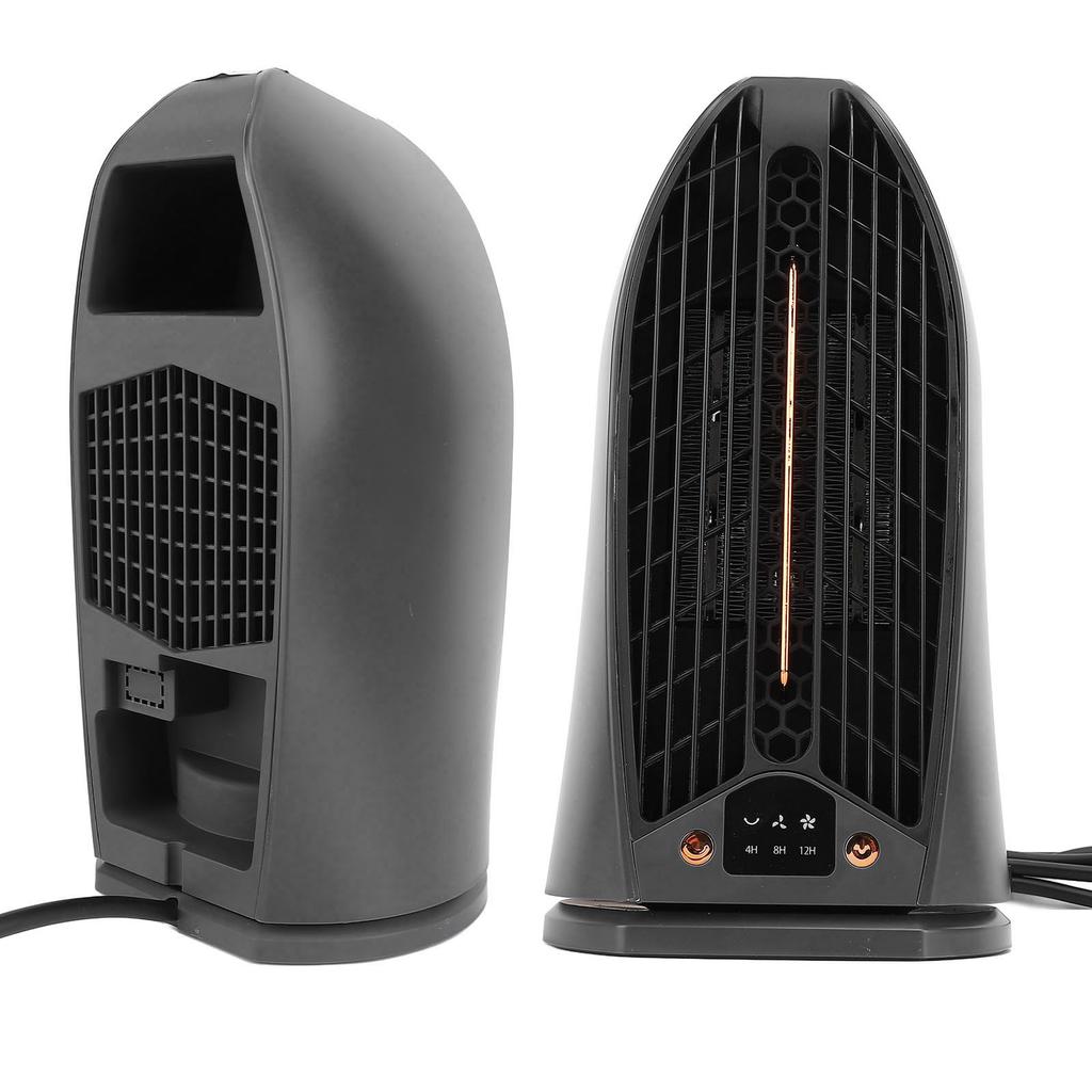Desktop Air Heater Electric Powerful Mini Fast Radiator Fan Energy Saving Room Warmer Black