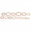 150pcs Flat Sealing Ring Red Copper Gasket O Ring Gasket Sealing Ring Washer M5/M6/M8/M10/M12/M14