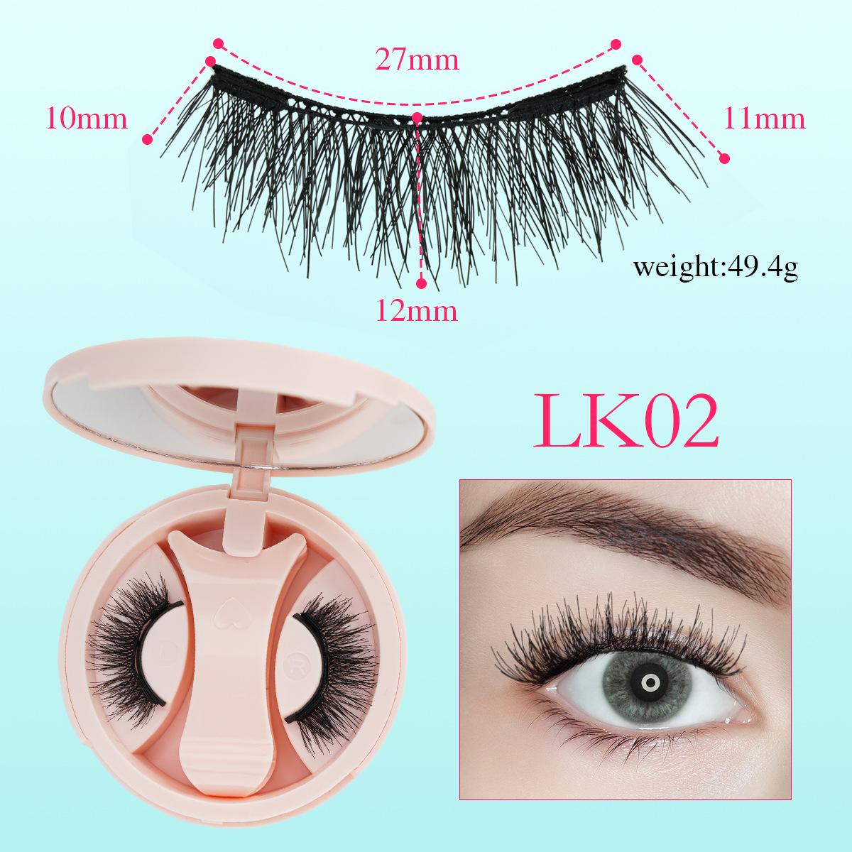 

Magnetic Waterproof Reusable Thick Natural Eyelashes with Mirror