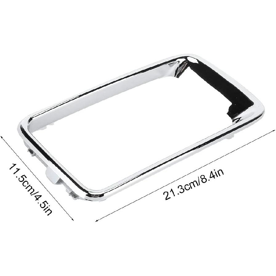 Front Grill Trim Insert Ring, ABS Front Grille Trim Ring Chrome Plated Modification Replacement for 2014‑2016 (7PCS/Set)