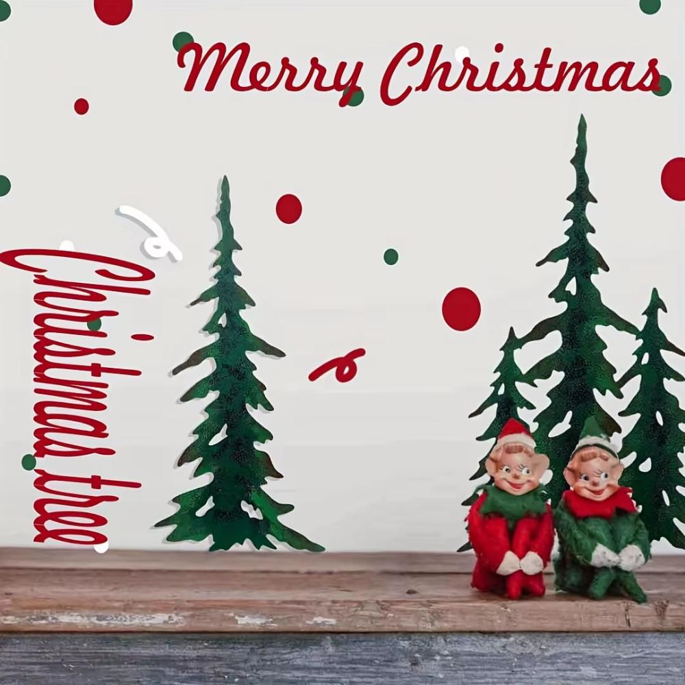 1pcs/2pcs/3pcs Metal Wall Art Christmas Indoor Decor, Outdoor Wall Art, Tree Wall Decor, Christmas Home Metal Art Living Room