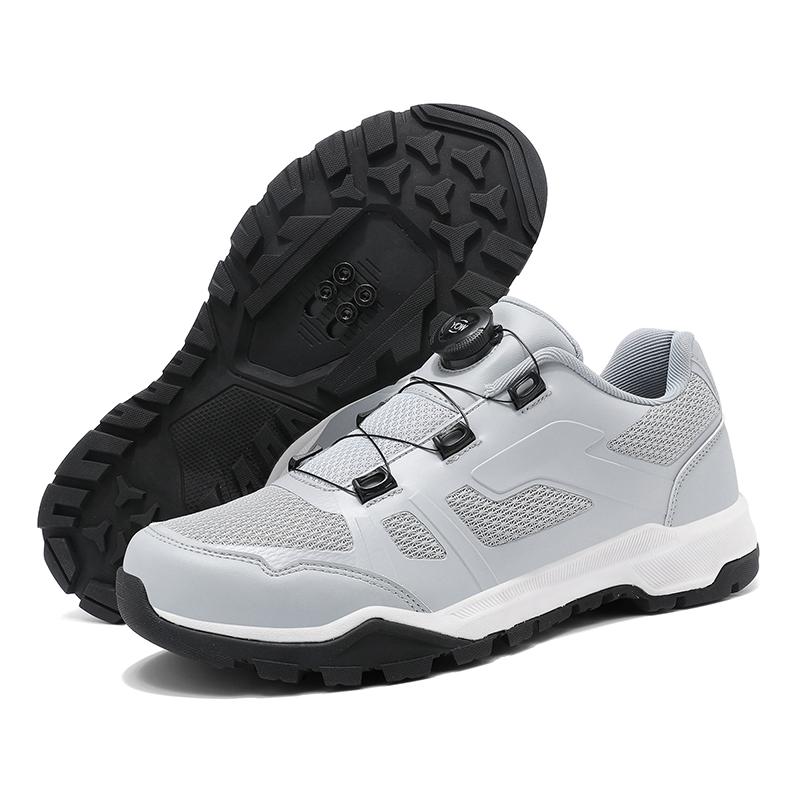 

Велосипедные кроссовки Шипы Обувь мужская Плоская педаль Обувь для горного велосипеда Обувь для скоростной езды в помещении Обувь для гонок Замок spd 45