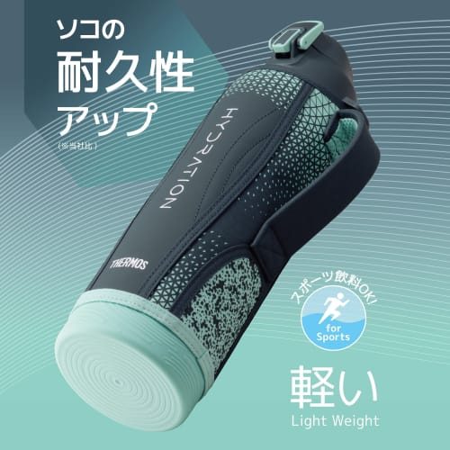 Thermos Water Bottle Vacuum Insulated Sports Bottle 1.5L Navy Mint Cold Storage Only FHT-1502F NVMT