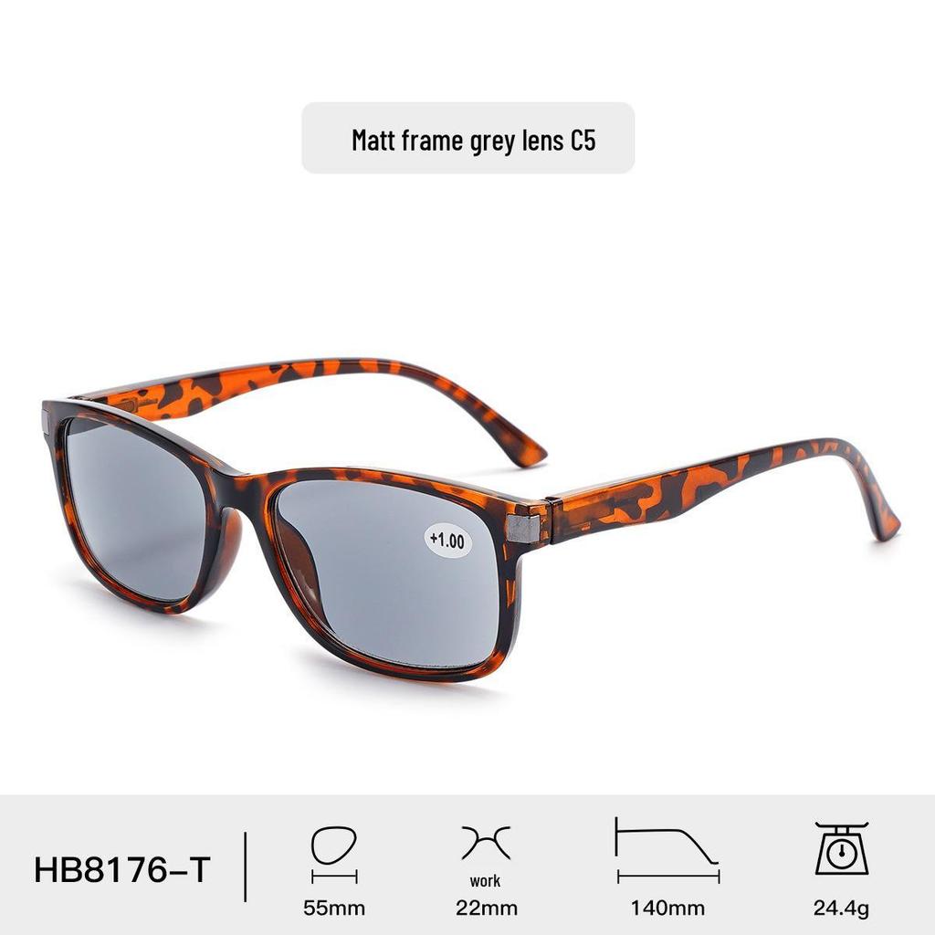 Cross-border Fashion Sunglasses: Men's Square Classic & Women's High-Definition Reading Glasses