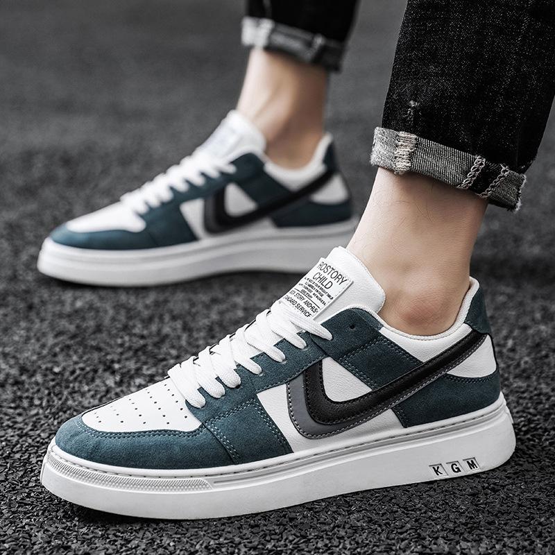 Pánské nové nízké kožené trendy boty Air Force Ne. 1 trendy populární pánská obuv všestranná ležérní sportovní plátěná obuv