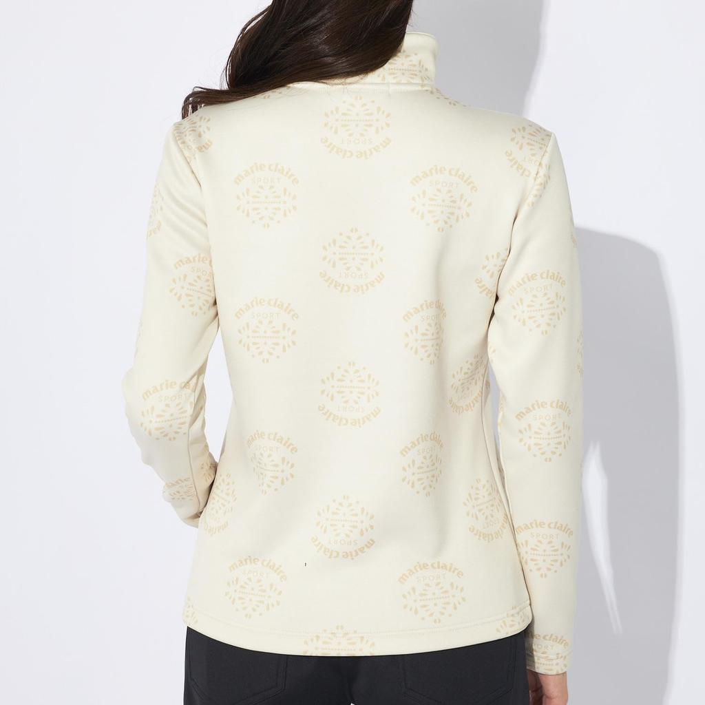 Marie Claire Mock Neck Half Zip Fleece Lining Women's 734536, Off-White