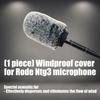 Microphone Windscreen Cover For NTG3, ME66, MKH416/418 Mic Cover with 18cm Long 2cm Diameter With High Noise Reduction