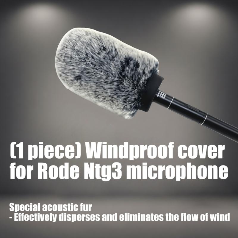 Microphone Windscreen Cover For NTG3, ME66, MKH416/418 Mic Cover with 18cm Long 2cm Diameter With High Noise Reduction