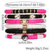 Mixed Color Elastic Soft Pottery Bracelet Love Tai Chi Yin Yang Soft Pottery Bracelet Friendship Couple Stacked Bracelet