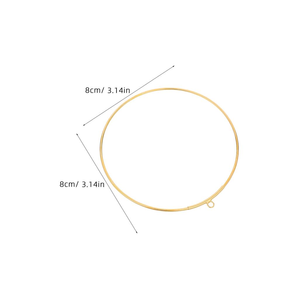 12Pcs Dream Catcher Rings Gold Metal Round Craft Hoops Openable Non-Welded Copper Connector DIY Floral Wreath Hoop Wedding Decor