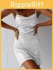 Rochie Bodycon Sexy cu Bretele Subțiri și Paiete pentru Viața de Noapte și Club