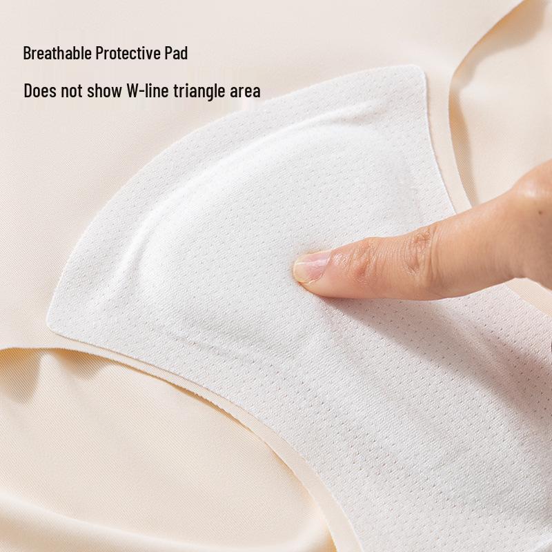 Women's Seamless Ice Silk Briefs: 2026 Antibacterial, Non-Chafing, Thin Yoga Underwear