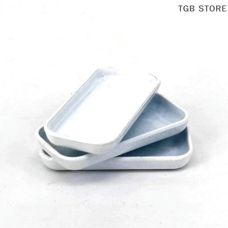 3Pcs Dollhouse Food Dish Plates Tableware Decoration 1/12 Simulation Dollhouse Mini Kitchen Dolls House Accessories Toys