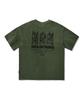 Peullukeu Aqe Mountain Graphic Pigment Short Sleeve T-Shirt Khaki Fst745