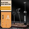 Elektrický napěňovač mléka Dobíjecí šlehač vajec 3 rychlosti Bezdrátová metla na vejce Ruční napěňovač pro Latte Cappuccino