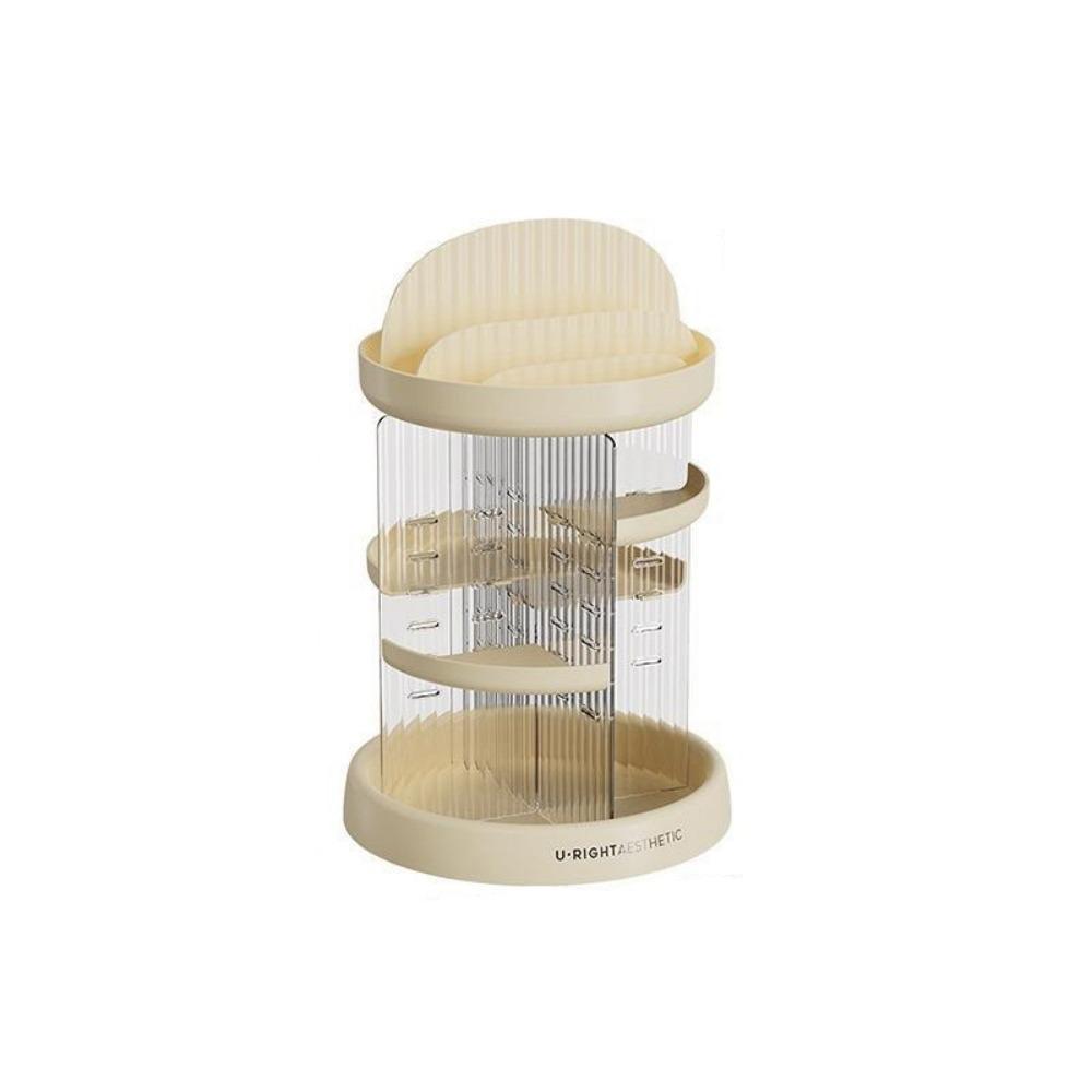 Space Saving Rotating Cosmetic Storage Rack Large Capacity Cosmetic Organizer  Skincare Storage