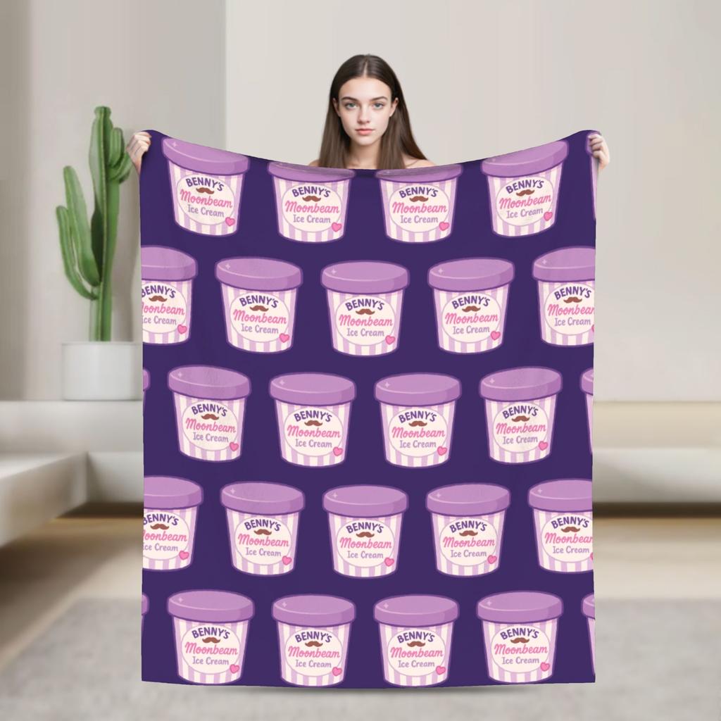 Benson Boone Vintage Style Blankets  Plush Funny Warm Throw Blankets for Bed Sofa Autumn/Winter