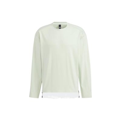 Felpa Girocollo Manica Lunga Premium Uomo Top Verde HM2943