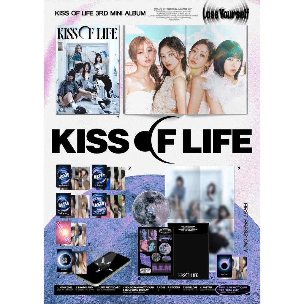 (Revista ver.) KISS OF LIFE [LOSE YOURSELF] Al 3-lea Mini Album