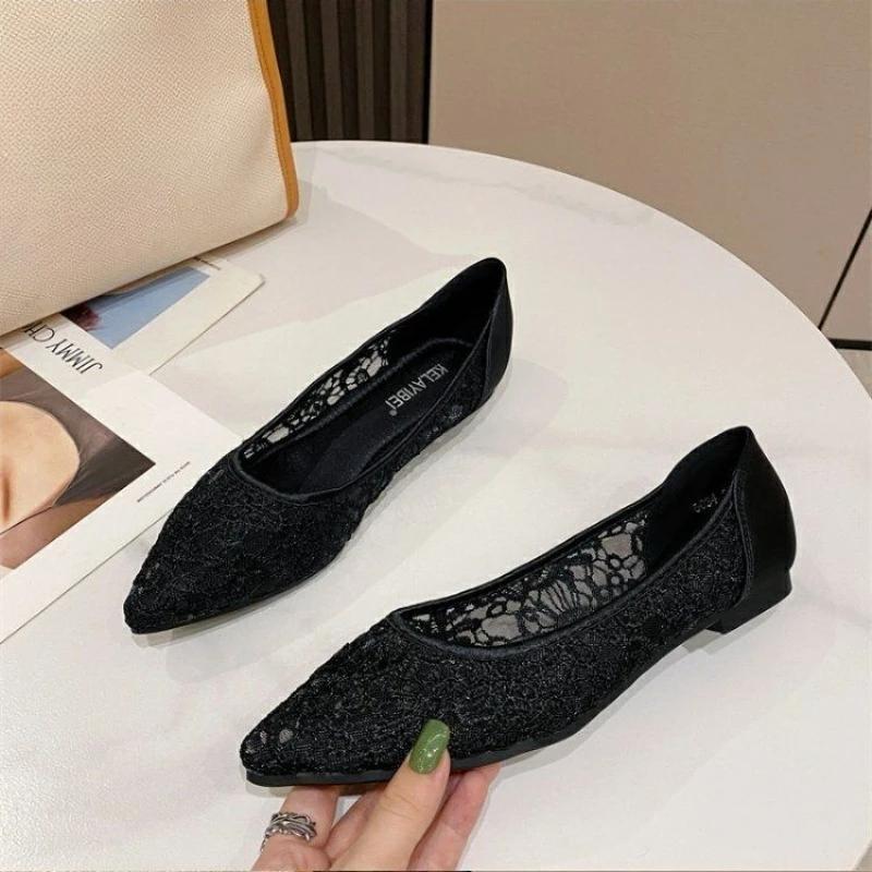 Fashion Fashion Breathable Slip-on Women's Flat Shoes Offer Comfortable and Elegant High Quality Vacation Chic Point 39 Ladies Footwear