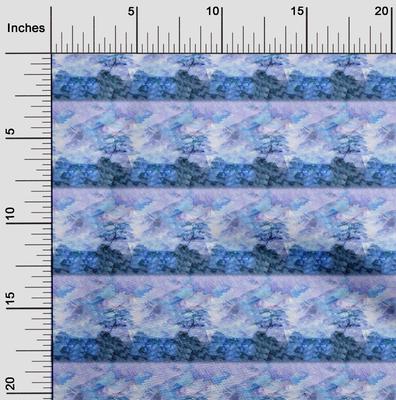 Cotton Flex Medium Blue Fabric Tie Dye Diy Clothing Quilting Fabric Print Fabric By Yard 40 Inch