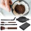6 Pieces Coffee Brush Set with Air Blower Blaster Coffee Portafilter Cleaning Brush Set for Coffee Machine Group Head