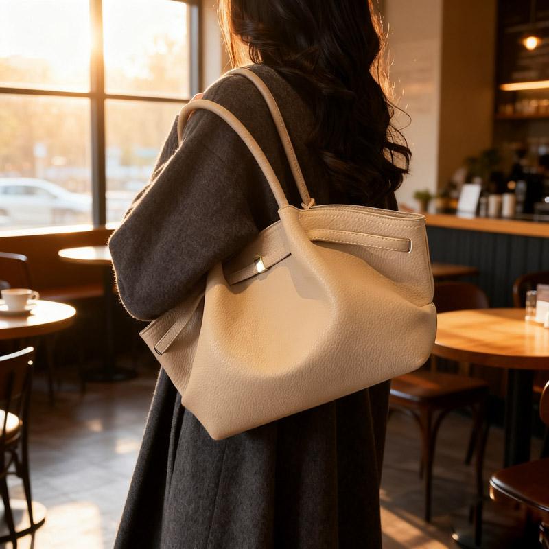 Women's Soft PU Leather Tote Bag Shoulder Bag Fashion Shoulder Bag Women's Soft Leather Tote Bag Women's Shopping Bag