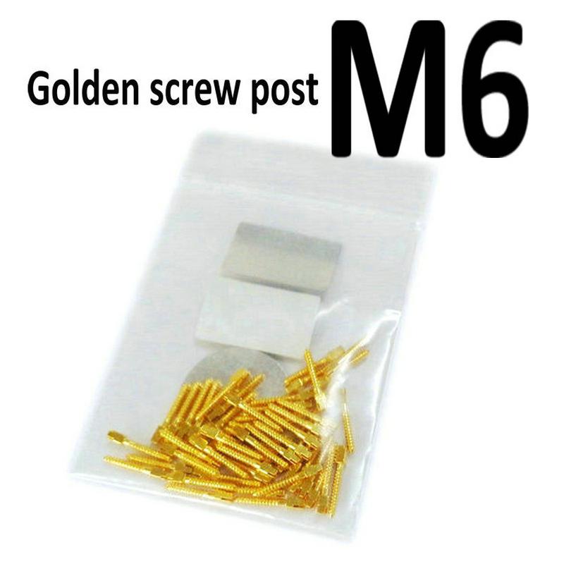 Dental Golden Plated Screw Post 50Pcs Bag High Quality Dentist Tool for Dental Restoration