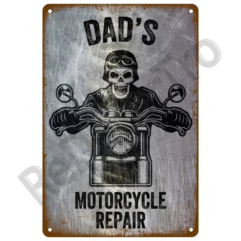 Workshop Car Parts Metal Sign Advertising Plate Wall Deocr Retro Decor Auto Parts Sign Vintage Tin Sign Metal Poster For Garage