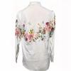 Spring Fall Floral Print Button Front Shirt Casual Long Sleeve Womens Clothing
