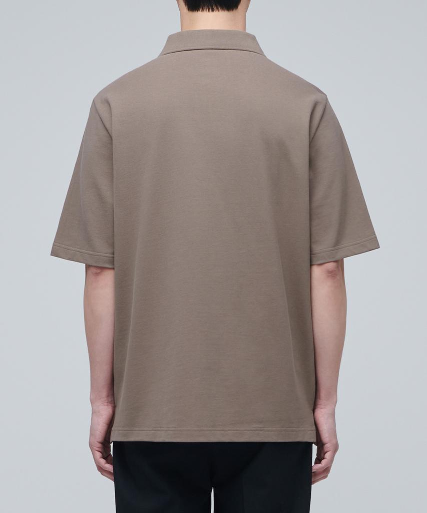 Musinsa Standard Slit Neck Pique Polo Shirt [Mocha]