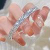 Shining Textured Ice Shredded Open Bracelet Shows Luxury and Exquisite Choice Shining Charm