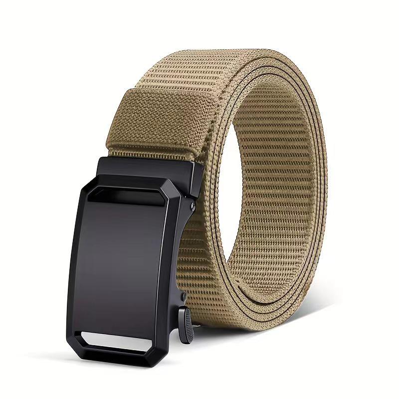 Men's 2026 Canvas Tactical Automatic Buckle Belt - Trendy, Versatile, Casual Workwear Accessory