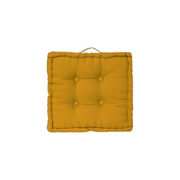 Cuscino da terra 40 x 40 x 8 cm Atmosphéra - Ocra