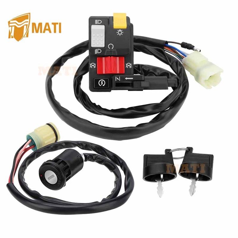 

MATI Handlebar & Key Switch Kit for Honda Foreman 450 S TRX450FM 1998-2004 Manul Shift 35020-HM7-A00 35100-HP5-600 35100-HN0-670