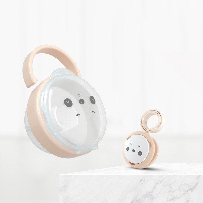 Panda Cartoon Pacifier Clip & Transparent Storage Box, 2 Styles