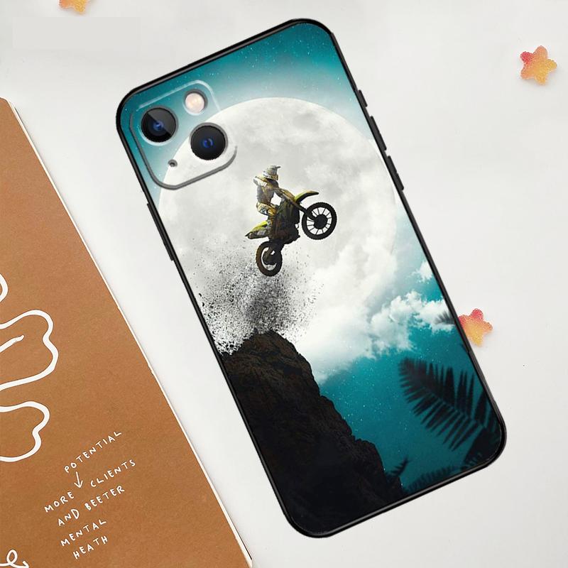 Moto Cross Motorrad Sport Hülle Für iPhone 17 Pro Max 17 Air 15 14 13 12 11 16 Pro Max mini 16e 15 16 Plus Funda Cover