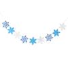 Snowflake Birthday Banner for Winter Party: Indoor Christmas Decor & Carnival Backdrop