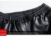 Men's PU Leather Pants - Oil & Waterproof, Loose Fit, Plus Size, Ideal for Work, Driving, Delivery, and Riding during Autumn/Winter.