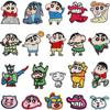 Animation Character Embroidery Cloth Sticker Japanese Animation Character Patch Sticker Cute Primary School Student Computer Embroidery Label Ironing