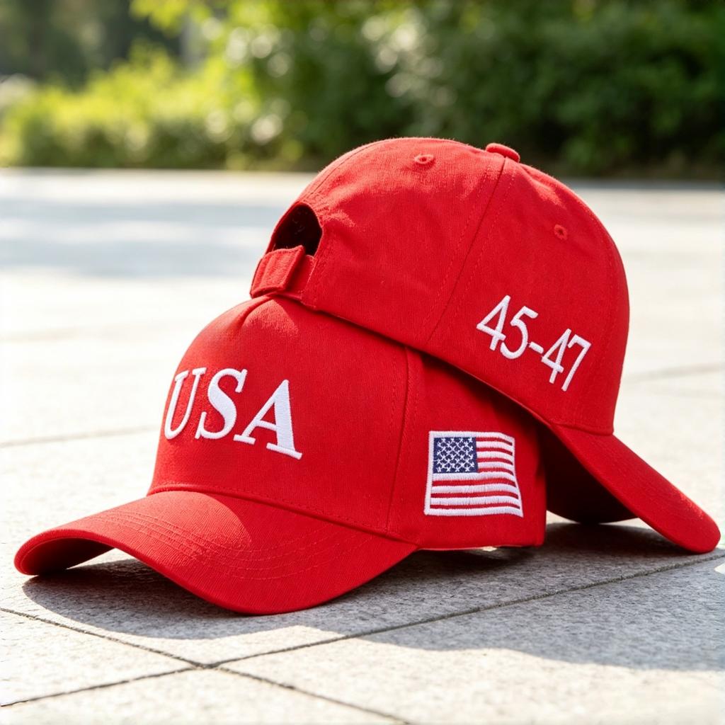USA Flag Embroidered Baseball Caps Men's and Women's Outdoor Sports Event Casual Baseball Caps, Casual and Fashionable