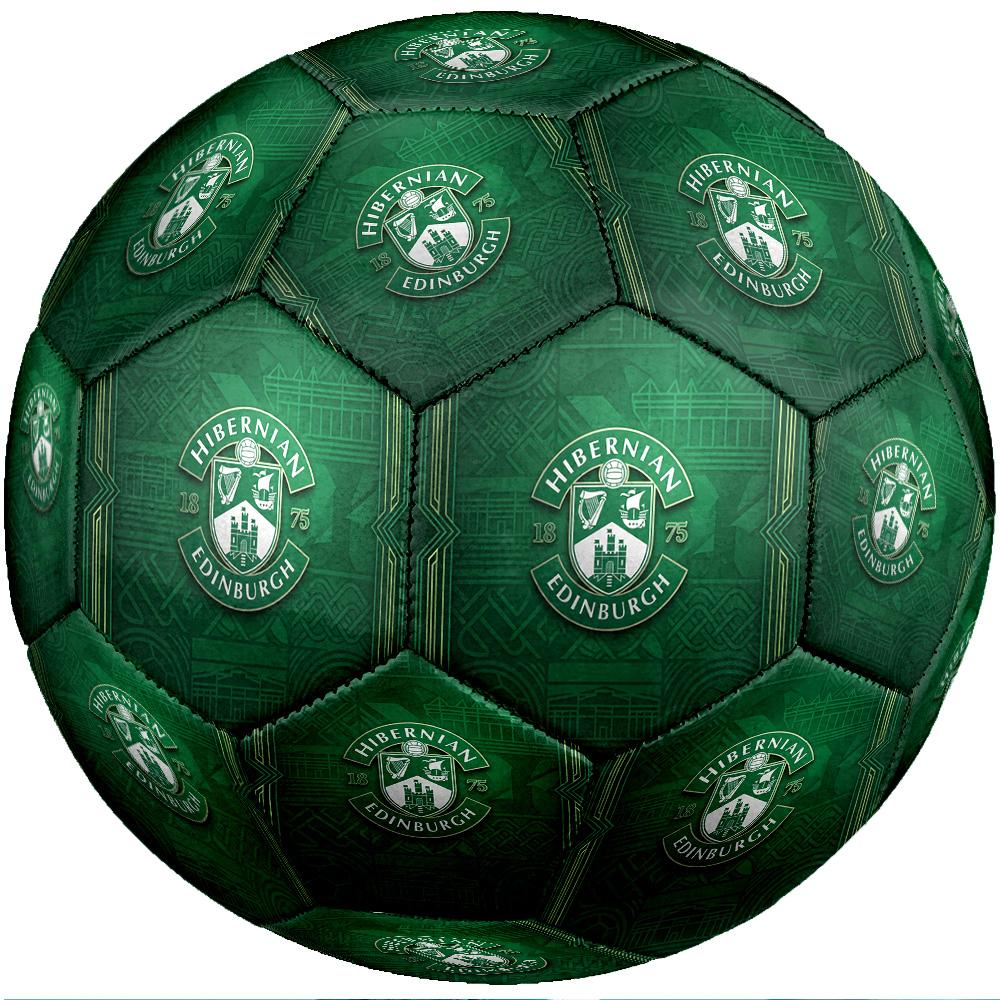 Hibernian FC Size 5 Standard Football Durable Training Match Soccer Ball for Adult Outdoor Sports