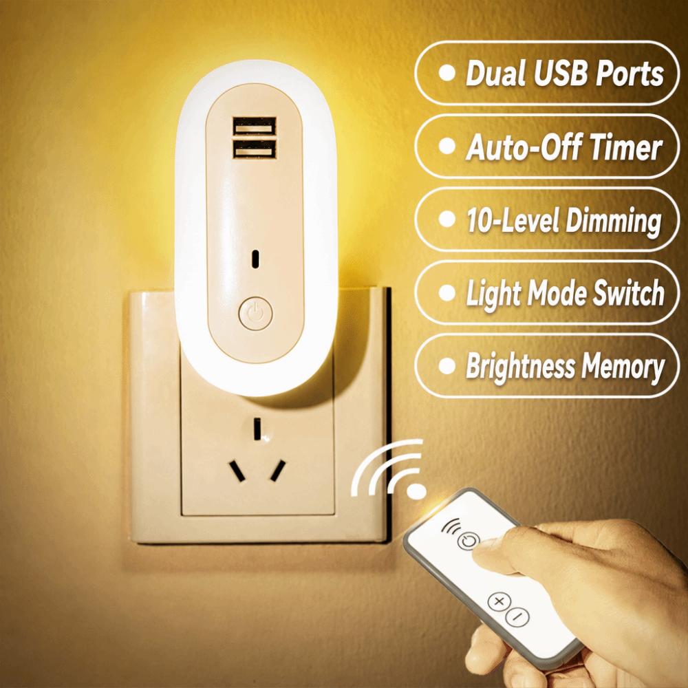 Wall-mounted Bedroom Light Dimmable Bedside Lamp Portable LED Night Lamp