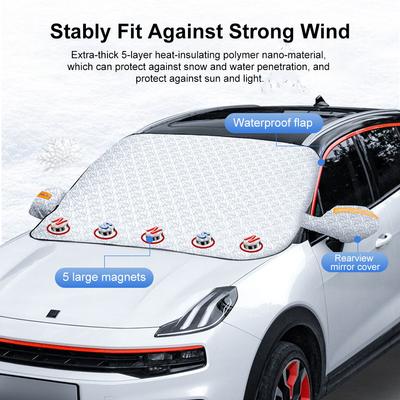 Bilsnöläckskydd Fönster Vindruta Universellt Bils Framsidesvindruteskydd Anti Snö Frost Iskydd Bils Vindruteskydd