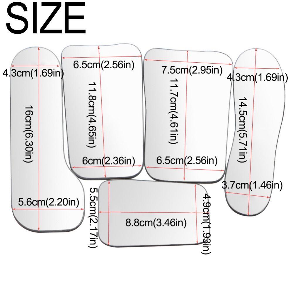 5Pcs/set Storage Box Intraoral Dental Reflector Glass Intra Oral Reflector  Dentistry