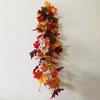 Halloween LED Lights Fall Maple Leaf Rattan Garland Copper Wire Lights Hanging Plants Festive Party Yard Decoration Lights