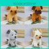 Adorável Brinquedo de Pelúcia Husky Realista Cachorro Animal de Pelúcia Bonita Boneca Cachorrinho Chaveiro